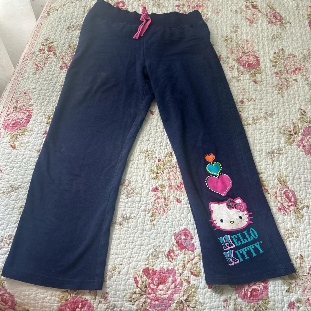 Hello Kitty Dark Blue Kids Pajama Bottoms